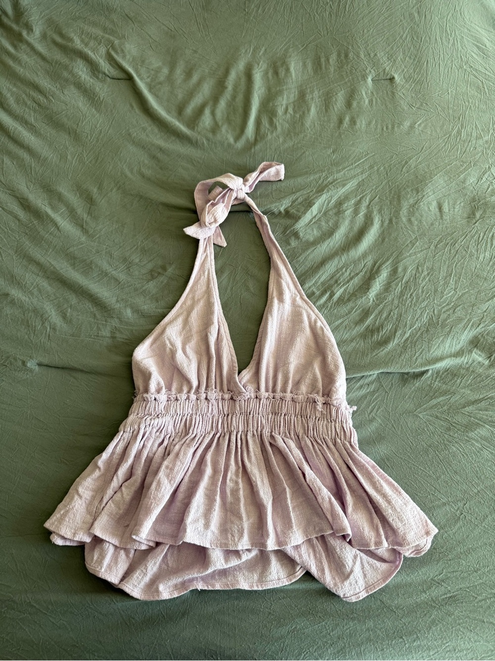 Womens Halter Top in Light Lavender